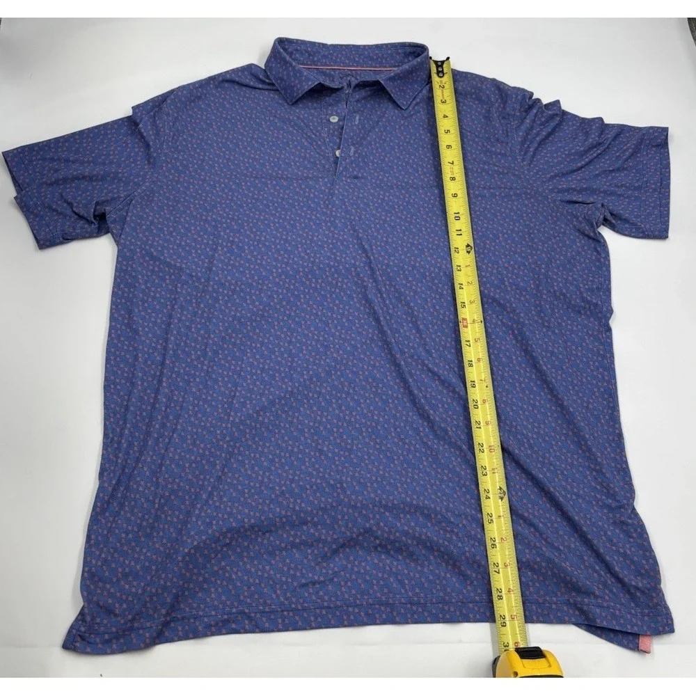 Criquet Men's L Navy Cotton Short‎ Sleeve Shirt